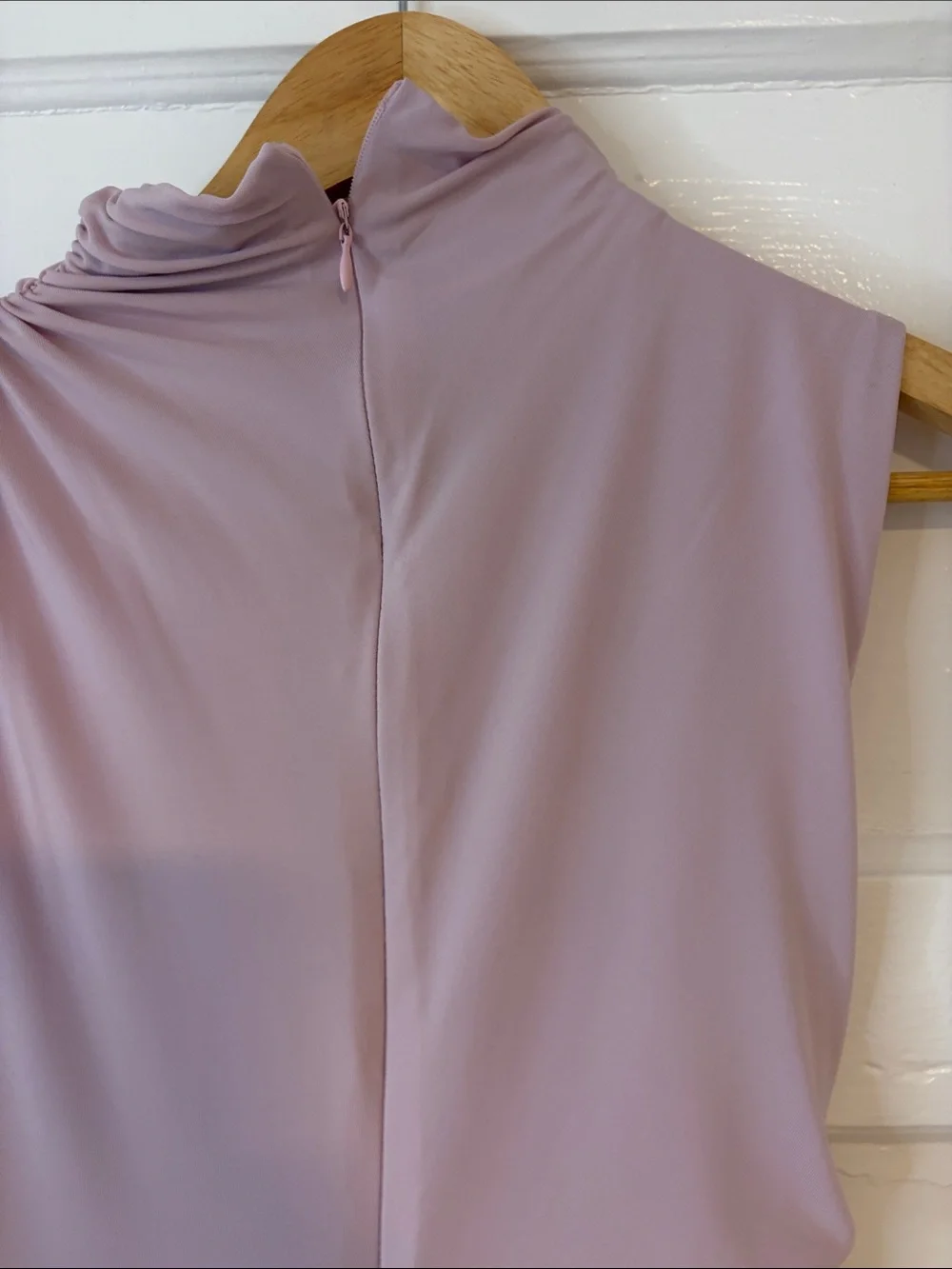 Zara lilac Draped midi dress